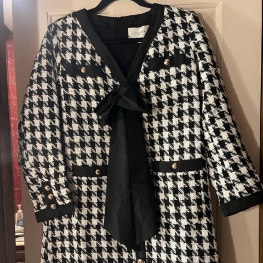 Tuckernuck - Coco Tweed Bow Dress - Sz M, NWT